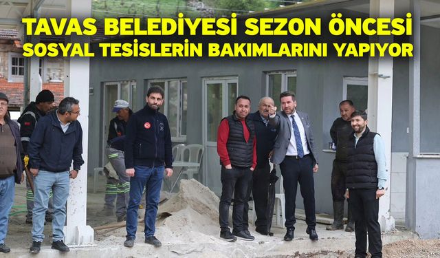 Tavas Belediyesi sezon öncesi sosyal tesislerin bakımlarını yapıyor