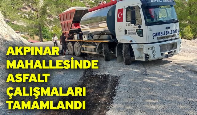 Akpınar Mahallesinde Asfalt Çalışmaları Tamamlandı