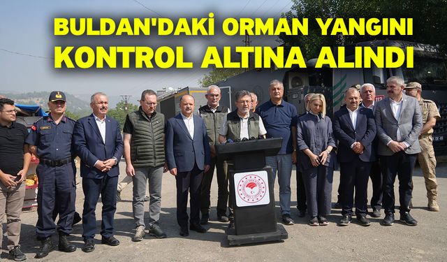 Buldan'daki orman yangını kontrol altına alındı