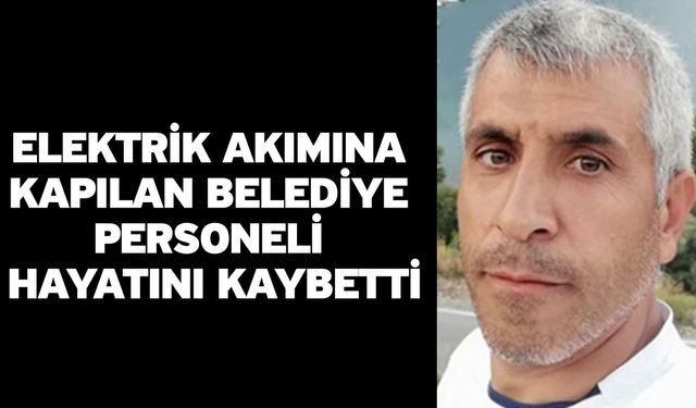 Elektrik Akımına Kapılan Belediye Personeli Hayatını Kaybetti