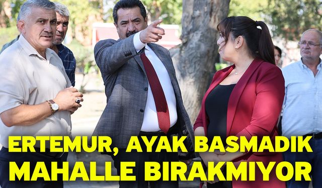 Ertemur, Ayak Basmadık Mahalle Bırakmıyor