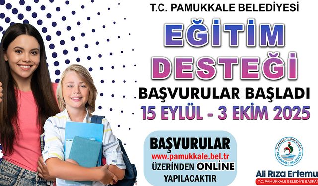 Pamukkale Belediyesi Eğitim Desteği Başvuruları Başladı