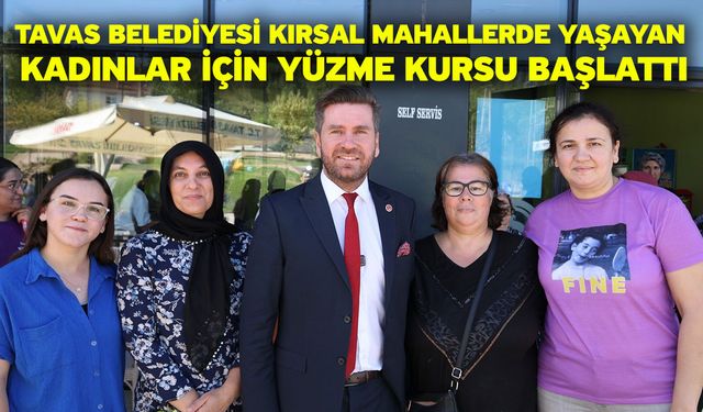 Tavas Belediyesi kırsal mahallerde yaşayan kadınlar için yüzme kursu başlattı
