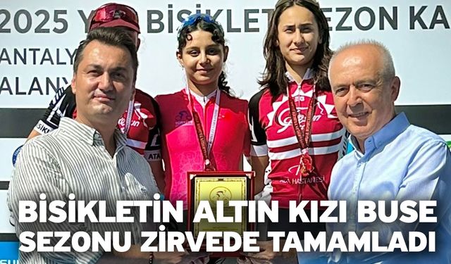 Bisikletin altın kızı Buse sezonu zirvede tamamladı