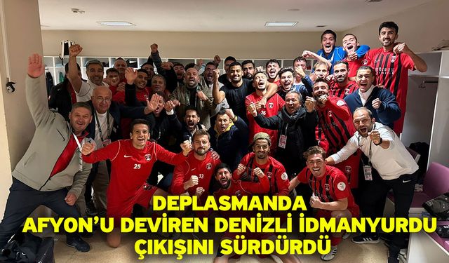 Deplasmanda Afyon’u deviren Denizli İdmanyurdu çıkışını sürdürdü