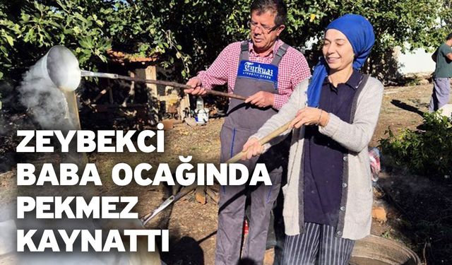 Zeybekci Baba Ocağında Pekmez Kaynattı