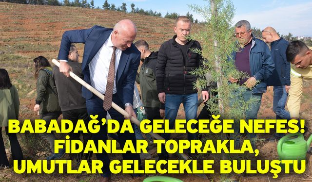 Babadağ’da Geleceğe Nefes! Fidanlar Toprakla, Umutlar Gelecekle Buluştu
