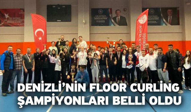 Denizli’nin floor curling şampiyonları belli oldu