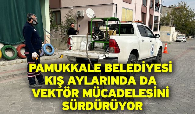 Pamukkale Belediyesi Kış Aylarında da Vektör Mücadelesini Sürdürüyor