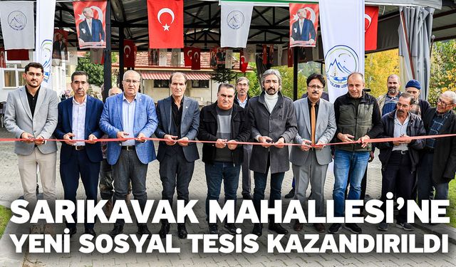 Sarıkavak Mahallesi’ne Yeni Sosyal Tesis Kazandırıldı