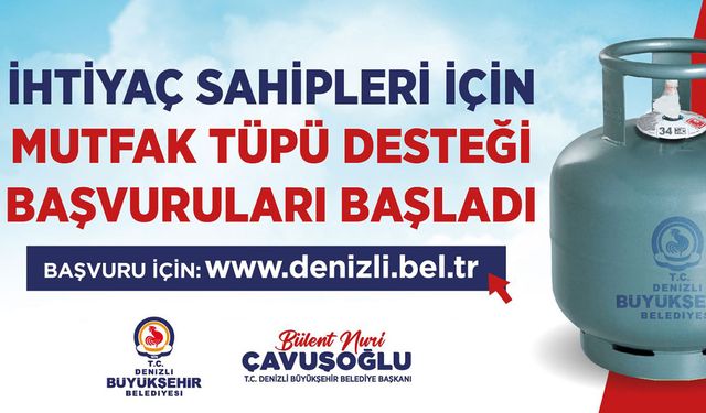 Tüp desteği ihtiyaç sahibi ailelere can simidi oldu