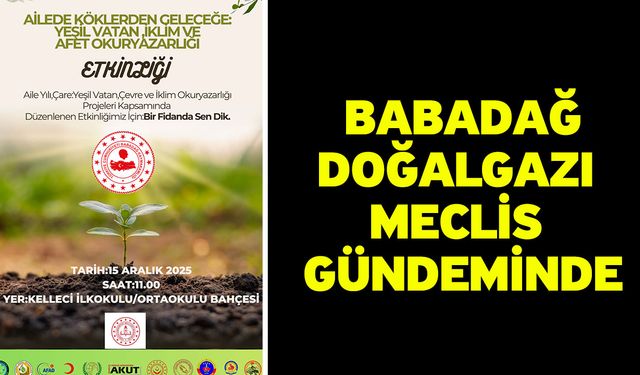 Babadağ Doğalgazı Meclis Gündeminde