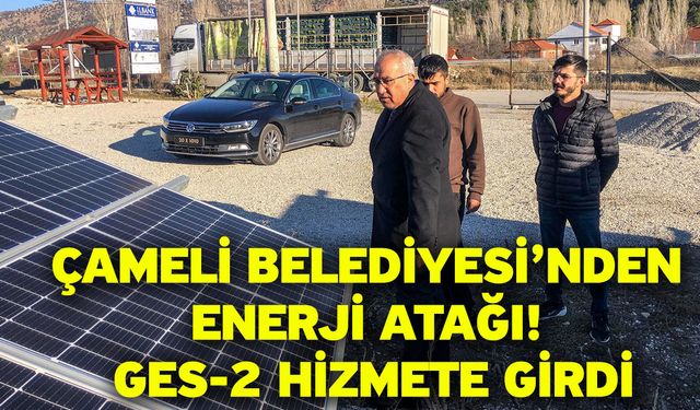 Çameli Belediyesi’nden Enerji Atağı! GES-2 Hizmete Girdi