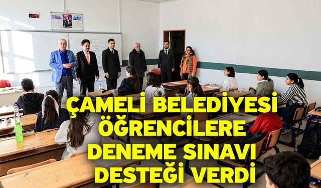 Çameli Belediyesi öğrencilere deneme sınavı desteği verdi