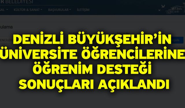 Denizli Büyükşehir’den 3 bin 672 üniversiteliye eğitim desteği
