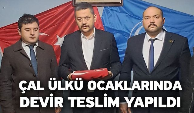 Çal Ülkü Ocaklarında Devir Teslim Yapıldı