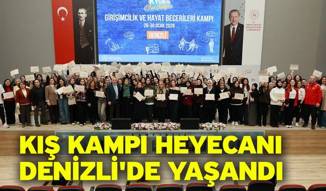 Kış kampı heyecanı Denizli'de yaşandı