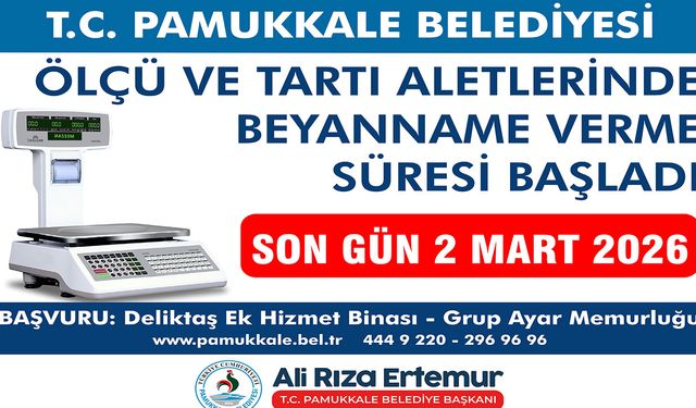 Pamukkale Belediyesi’nden Esnaflara Önemli Tartı Uyarısı