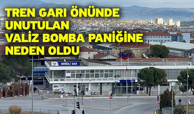 Tren garı önünde unutulan valiz bomba paniğine neden oldu