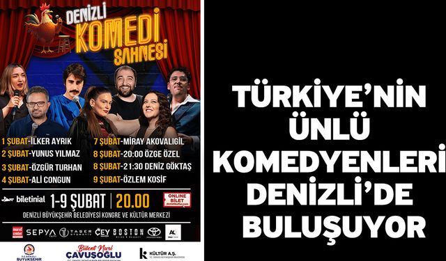 Denizli Komedi Sahnesi ikinci kez perdelerini açıyor