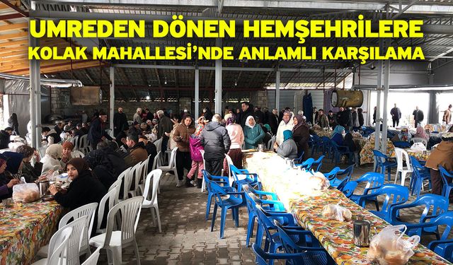 Umreden Dönen Hemşehrilere Kolak Mahallesi’nde Anlamlı Karşılama