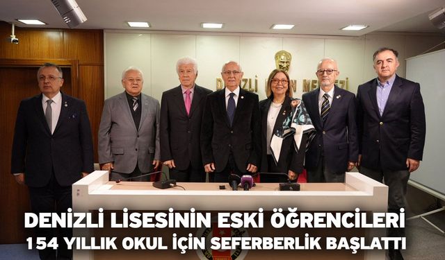 Denizli Lisesinin eski öğrencileri 154 yıllık okul için seferberlik başlattı