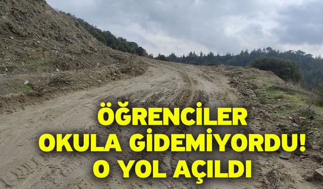 Öğrenciler okula gidemiyordu! O yol açıldı