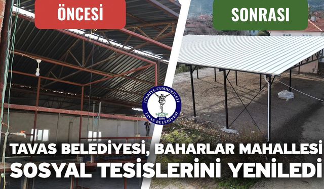 Tavas Belediyesi, Baharlar Mahallesi sosyal tesislerini yeniledi