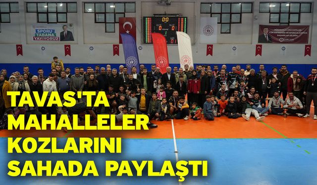 Tavas'ta mahalleler kozlarını sahada paylaştı