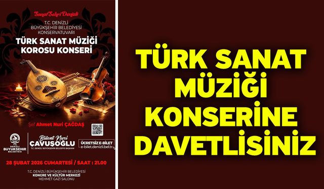 Türk Sanat Müziği tutkunları bu konserde buluşacak