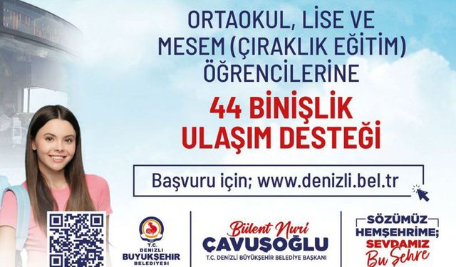 Büyükşehir’in ulaşım desteği başvuruları uzatıldı