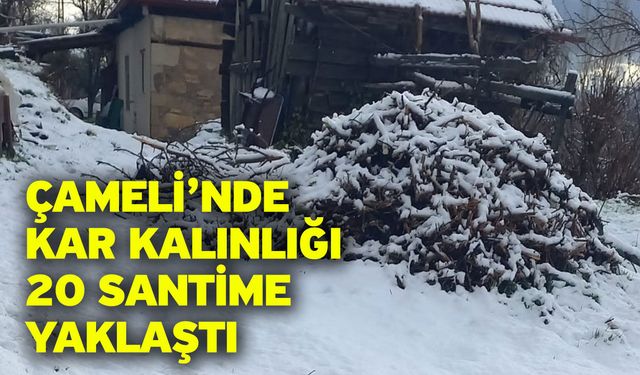 Çameli’nde kar kalınlığı 20 santime yaklaştı