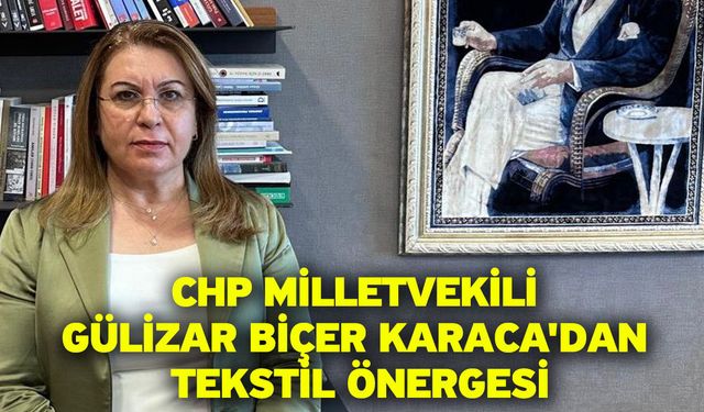 CHP Milletvekili Gülizar Biçer Karaca'dan Tekstil Önergesi