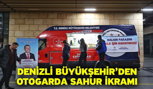 Mobil ikram araçlar bu kez yolcular için görevde