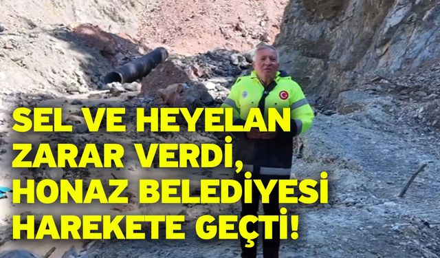 Sel Ve Heyelan Zarar Verdi, Honaz Belediyesi Harekete Geçti!