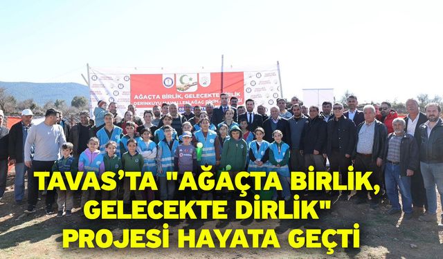 Tavas’ta "Ağaçta Birlik, Gelecekte Dirlik" projesi hayata geçti