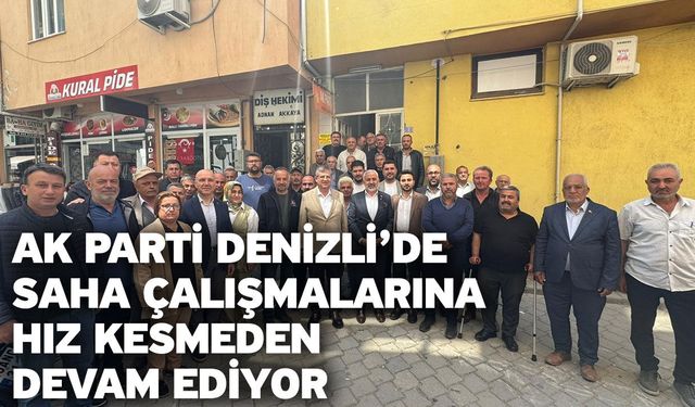 AK Parti Denizli’de saha çalışmalarına hız kesmeden devam ediyor