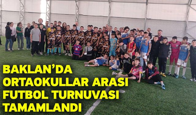 Baklan’da Ortaokullar Arası Futbol Turnuvası Tamamlandı