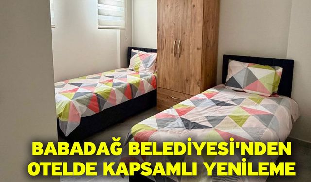 Babadağ Belediyesi'nden otelde kapsamlı yenileme