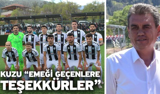 Kuzu “Emeği geçenlere teşekkürler”