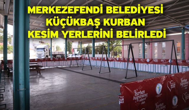 Merkezefendi Belediyesi Küçükbaş Kurban Kesim Yerlerini Belirledi