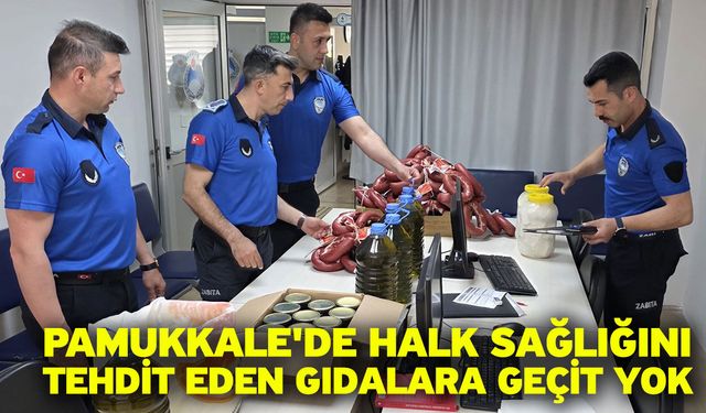 Pamukkale'de Halk Sağlığını Tehdit Eden Gıdalara Geçit Yok