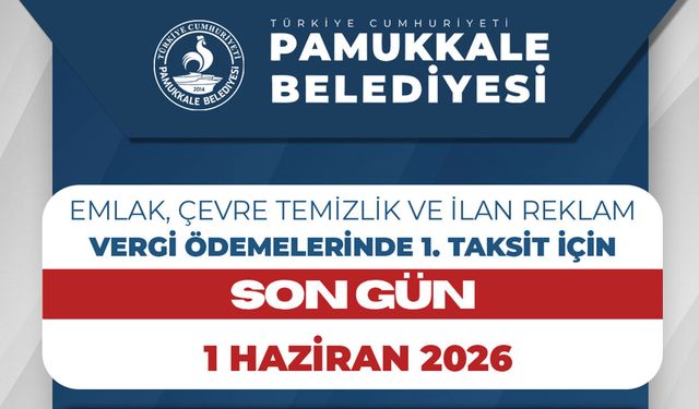 Pamukkale Belediyesi’nden Mükelleflere Hafta Sonu Mesaisi Müjdesi
