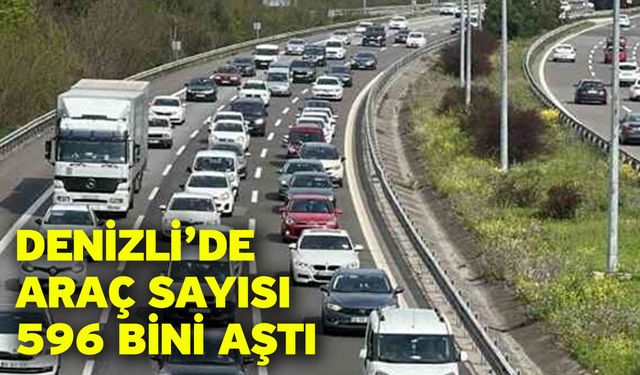 Denizli’de Araç Sayısı 596 Bini Aştı: Trafik Yoğunluğu Artıyor