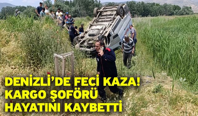 Denizli’de Feci Kaza! Kargo Şoförü Hayatını Kaybetti