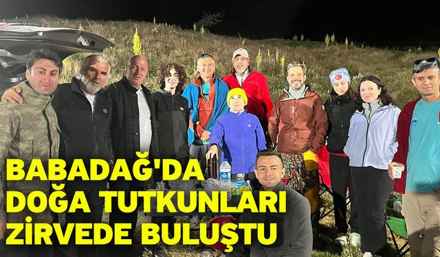Babadağ'da Doğa Tutkunları Zirvede Buluştu