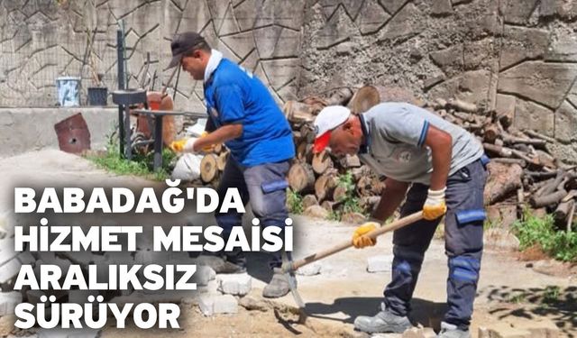 Babadağ'da Hizmet Mesaisi Aralıksız Sürüyor