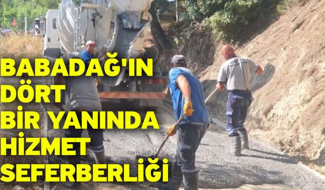 Babadağ'ın Dört Bir Yanında Hizmet Seferberliği