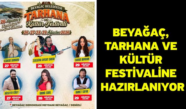 Beyağaç, Tarhana ve Kültür Festivaline hazırlanıyor