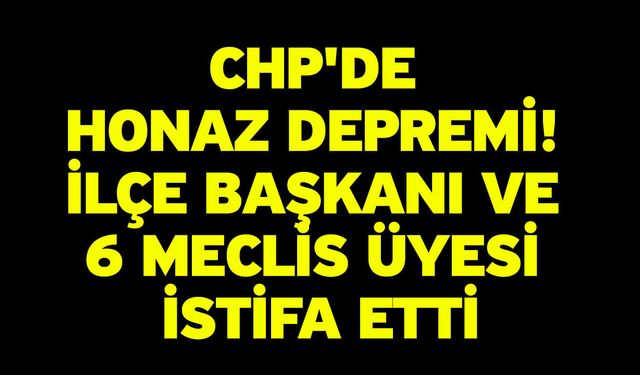 CHP'de Honaz Depremi! İlçe Başkanı ve 6 Meclis Üyesi İstifa Etti